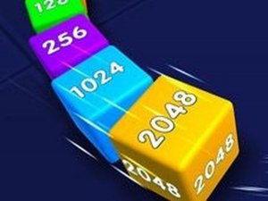 Cube Snake 2048 Merge Puzzle